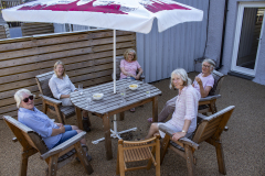 Time to relax at the accommodation after the first day's work, Kirk Yetholm